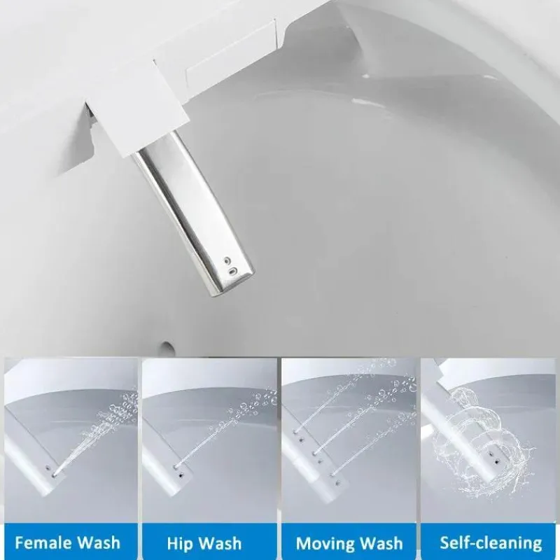 The Blissful Bath Badezimmer-Beheizter elektrischer Bidet-Toilettensitz – Smart U-Shape Comfort