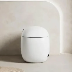 The Blissful Bath Badezimmer-Beheizter Toilettensitz – Intelligentes, hygienisches, eiförmiges Design