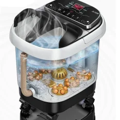 The Relaxation Nook Massageprodukte|Gesundheits-Gadgets-Beheiztes Fußbad – Automatisches Vibrationsmassagebad