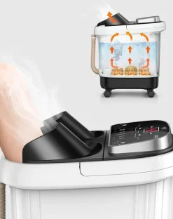 The Relaxation Nook Massageprodukte|Gesundheits-Gadgets-Beheiztes Fußbad – Automatisches Vibrationsmassagebad