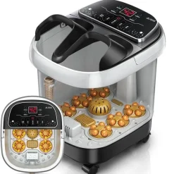 The Relaxation Nook Massageprodukte|Gesundheits-Gadgets-Beheiztes Fußbad – Automatisches Vibrationsmassagebad