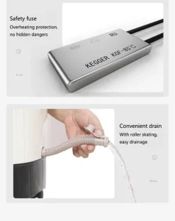 The Relaxation Nook Massageprodukte|Gesundheits-Gadgets-Beheiztes Fußbad – Automatisches Vibrationsmassagebad