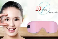 Decor Gesundheits- Und Entspannungstools-Beheiztes kabelloses Augenmassagegerät – wiederaufladbares Gerät zur Druckentlastung durch Luft