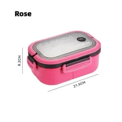 Tom Küche & Esszimmer-Bento-Lunchbox für Kinder – 2-lagiger, mikrowellengeeigneter Lebensmittelbehälter für die Schule und Outdoor-Aktivitäten