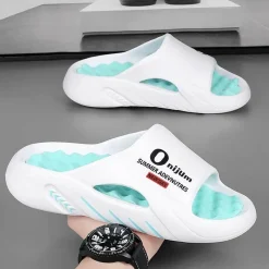 Trail Tech Outdoor-Gadgets|Outdoor-Artikel-Bequeme orangefarbene Strandpantoffeln mit massierendem Fußbett für ganztägige Entspannung