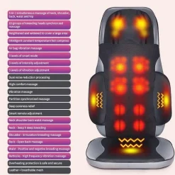 Wild u0026 Free Gear Autozubehör|Automobilindustrie-Bequemes elektrisches Autositzmassagegerät – Entspannendes Rückenmassagekissen