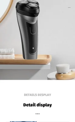 PureGlow Frauenpflege|Körperpflege-Über USB wiederaufladbarer Elektrorasierer für Männer, leistungsstarker, wasserdichter Rasierer