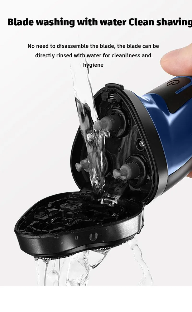 PureGlow Frauenpflege|Körperpflege-Über USB wiederaufladbarer Elektrorasierer für Männer, leistungsstarker, wasserdichter Rasierer