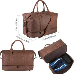 BagAura Taschen & Geldbörsen-Übergroße Wochenendtasche – Großes Handgepäck für Männer & Frauen