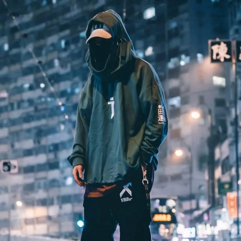 Damen Everly u0026 Lace Damenbekleidung-Übergroßer Hip-Hop-Hoodie – Japanischer Streetwear-Pullover