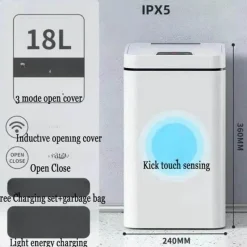 The Decor Haven Küche & Esszimmer|Gadgets Für Zuhause-Berührungsloser intelligenter Mülleimer – Sensor-Abfalleimer