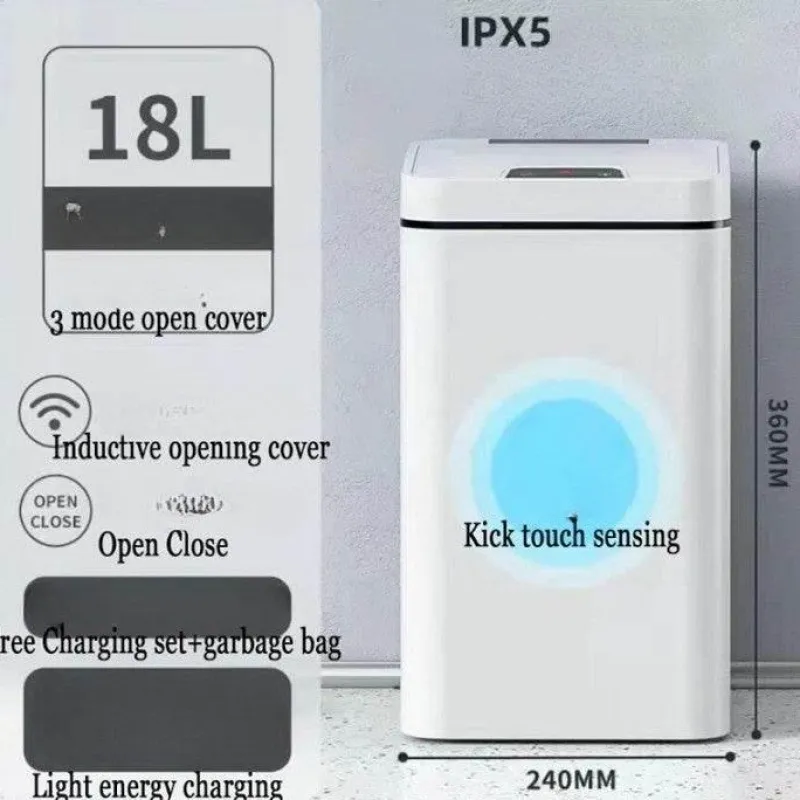 The Decor Haven Küche & Esszimmer|Gadgets Für Zuhause-Berührungsloser intelligenter Mülleimer – Sensor-Abfalleimer