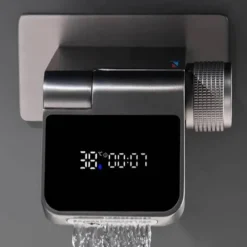 The Blissful Bath Badezimmer-Berührungsloser LED-Wasserhahn – Einstellbarer Durchfluss, moderner Wasserhahn für das Badezimmer