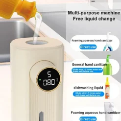 The Blissful Bath Badezimmer-Berührungsloser Schaumseifenspender - Automatisches Desinfektionsmittel mit LED-Bewegungssensor