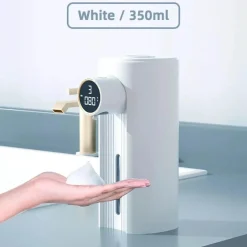 The Blissful Bath Badezimmer-Berührungsloser Schaumseifenspender - Automatisches Desinfektionsmittel mit LED-Bewegungssensor