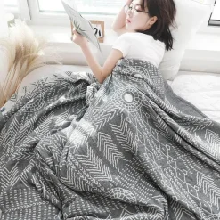 Wrap u0026 Relax Bettzeug-Überwurfdecke aus Baumwollgaze – weiche Sommertagesdecke für Schlafsäle und Sofas