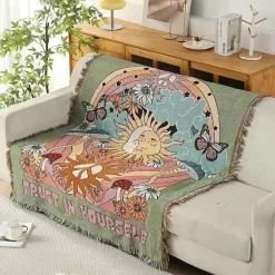 The Blanket Nook Bettzeug-Überwurfdecke im europäischen Stil – gemütliche Bettwäsche für draußen