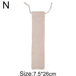 Tom Küche & Esszimmer-Bestecketui aus Baumwollleinen – Reise-Esstasche mit Kordelzug