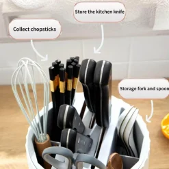 Space Savvy Küche & Esszimmer-Besteckhalter - Easy Storage Küchenzylinder