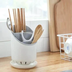 The Decor Haven Küche & Esszimmer-Besteckhalter für die Küche mit mehreren Aufbewahrungsmöglichkeiten – Robuster Utensilien-Organizer