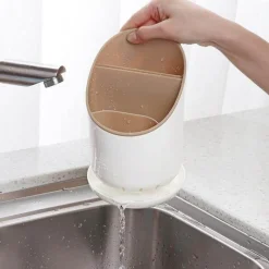 The Decor Haven Küche & Esszimmer-Besteckhalter für die Küche mit mehreren Aufbewahrungsmöglichkeiten – Robuster Utensilien-Organizer