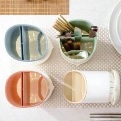 The Decor Haven Küche & Esszimmer-Besteckhalter für die Küche mit mehreren Aufbewahrungsmöglichkeiten – Robuster Utensilien-Organizer