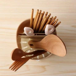 The Decor Haven Küche & Esszimmer-Besteckhalter für die Küche mit mehreren Aufbewahrungsmöglichkeiten – Robuster Utensilien-Organizer