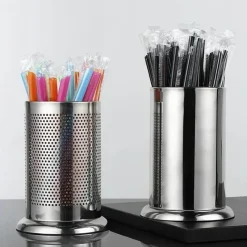 Tom Küche & Esszimmer-Besteck-Organizer aus Edelstahl – Aufbewahrungskorb für Küchenutensilien