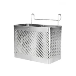 Tom Küche & Esszimmer-Besteck-Organizer aus Edelstahl – Abtropfgestell für Küchengeschirr mit Haken