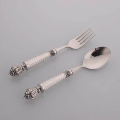 Feast u0026 Flair Küche & Esszimmer-Besteckset aus Edelstahl – Gabeln, Löffel, Messer zum Essen