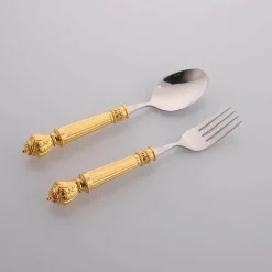 Feast u0026 Flair Küche & Esszimmer-Besteckset aus Edelstahl – Gabeln, Löffel, Messer zum Essen