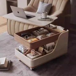 Cozy Living Möbel-Beweglicher Kaffee-Beistelltisch – platzsparendes Design