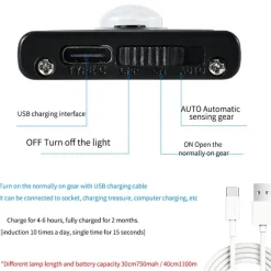 Comfort u0026 Style Beleuchtung-Bewegungssensor USB-Schrankleuchte - LED-kabelloses Nachtlicht