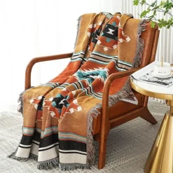 Warm Embrace Bettzeug-Böhmische Überwurfdecke – gemütlicher dekorativer Akzent