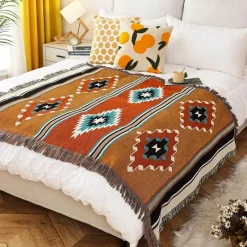 Warm Embrace Bettzeug-Böhmische Überwurfdecke – gemütlicher dekorativer Akzent