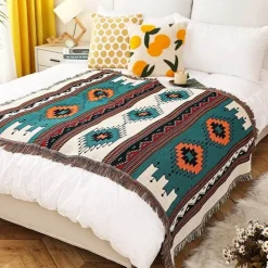 Warm Embrace Bettzeug-Böhmische Überwurfdecke – gemütlicher dekorativer Akzent