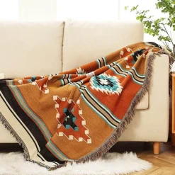 Warm Embrace Bettzeug-Böhmische Überwurfdecke – gemütlicher dekorativer Akzent