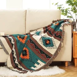 Warm Embrace Bettzeug-Böhmische Überwurfdecke – gemütlicher dekorativer Akzent