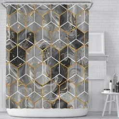 Aqua Essence Badezimmer-Bienen-Duschvorhang – Lebendiges Badezimmerdekor