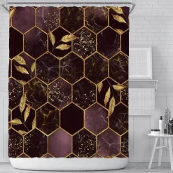 Aqua Essence Badezimmer-Bienen-Duschvorhang – Lebendiges Badezimmerdekor