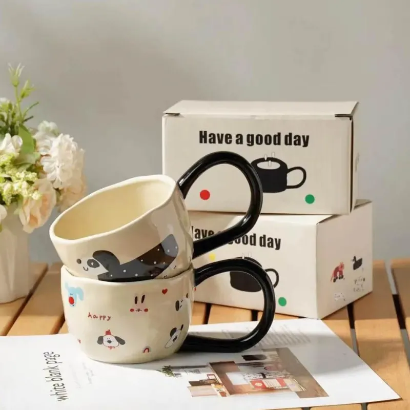 Plates u0026 More Küche & Esszimmer-Big Ear Mug - Lustige Kaffee- und Haferflockentasse aus Keramik