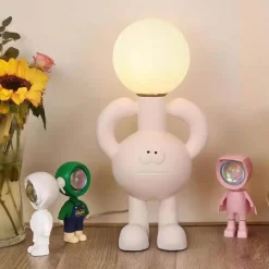 Bright Accents Beleuchtung-Bigfoot Schreibtischlampe - Einzigartige Sasquatch Resin Tischleuchte