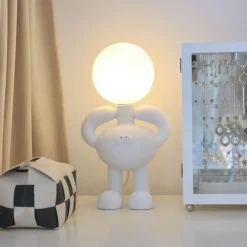 Bright Accents Beleuchtung-Bigfoot Schreibtischlampe - Einzigartige Sasquatch Resin Tischleuchte