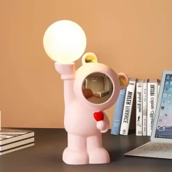 Bright Accents Beleuchtung-Bigfoot Schreibtischlampe - Einzigartige Sasquatch Resin Tischleuchte