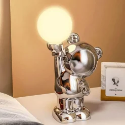 Bright Accents Beleuchtung-Bigfoot Schreibtischlampe - Einzigartige Sasquatch Resin Tischleuchte