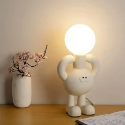 Bright Accents Beleuchtung-Bigfoot Schreibtischlampe - Einzigartige Sasquatch Resin Tischleuchte