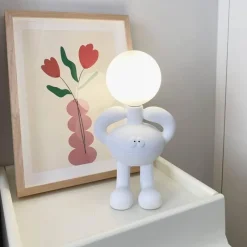 Bright Accents Beleuchtung-Bigfoot Schreibtischlampe - Einzigartige Sasquatch Resin Tischleuchte