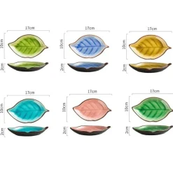 Elegance at the Table Küche & Esszimmer-Blatt Keramik Snackteller - Dekorative Vorspeisenschale