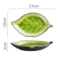 Elegance at the Table Küche & Esszimmer-Blatt Keramik Snackteller - Dekorative Vorspeisenschale