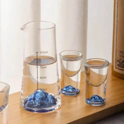 Plates u0026 More Küche & Esszimmer-Blauer Sake-Glaskrug - Weinflaschenspender Bierkühler